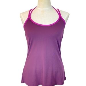 🎁Fabletics Purple Open Back Workout Tank Top